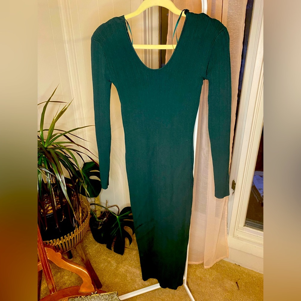 Green Bodycon Maxi/MIDI Dress